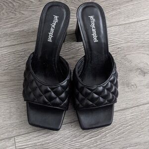 Jeffrey Campbell Nana quilted platform heels